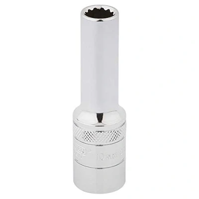 Afbeelding van Draper Hi Torq 12 Punt Diepe Socket, Blauw, 1/2 Inch Vierkante Drive, 10 mm Blauw