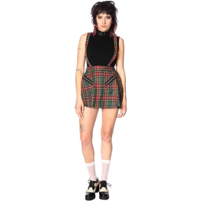 Afbeelding van Dancing Days Highlife Pinafore Korte rok L Groen