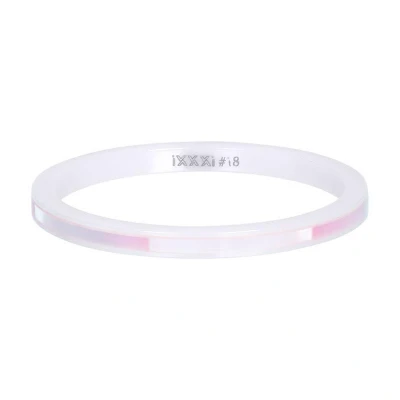 Afbeelding van Ceramic pink shell iXXXi Vulring 2 mm 17 / Wit