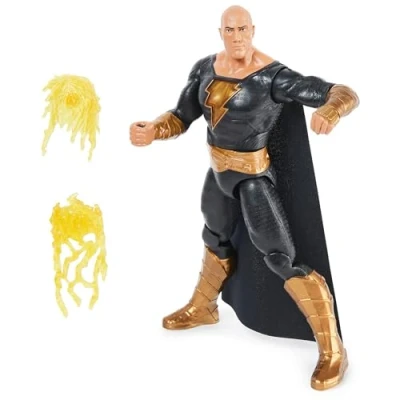 Afbeelding van dc comics Black Adam Deluxe figuur direct uit de film op schaal 30 cm met verlichting, geluiden en explosieve vust, verzamelspeelgoed voor kinderen vanaf 3 jaar