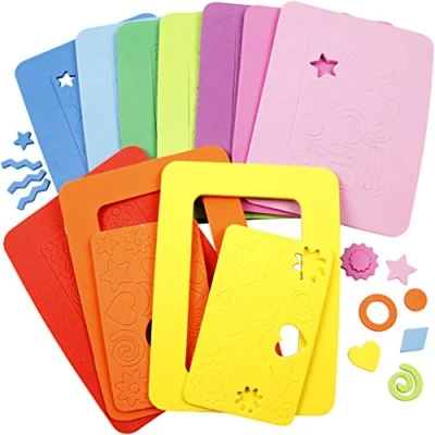 Afbeelding van Creativ 100263EVA Foam fotolijsten, buitenmaat 13x18 cm, binnenmaat 7,7x12,8 10asstd