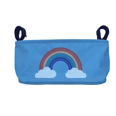 Afbeelding van BundleBean Buggy Organizer Opbergtas voor kinderwagens inclusief luierzakje Universele pasvorm met stuur elke kinderwagen of (regenboog)