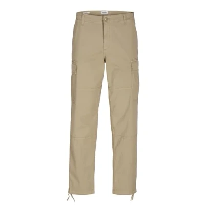 Afbeelding van Jack &amp; Jones Jpstkarl Harlow Cargobroek, Heren, Maat: 30x32, Crockery