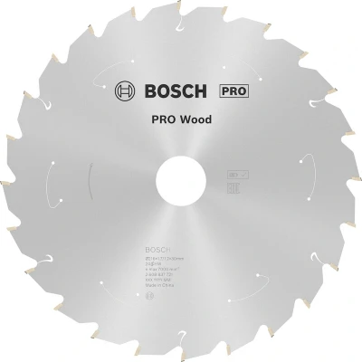 Afbeelding van Bosch Accessories 2608837721 Hardmetaal cirkelzaagblad 216 x 30 mm Aantal tanden: 24 1 stuk(s)