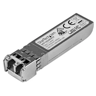 Afbeelding van StarTech.com 10 Gigabit glasvezel SFP+ ontvanger module Cisco SFP 10G SR X MM LC met DDM 300 m