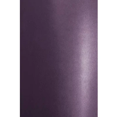 Afbeelding van 20 x parelpaars 250g karton DIN A4 210x297 mm Aster metallic Deep Purple, glanzend Parelmoerkarton parelmoer effect ideaal voor trouwkaarten, uitnodigingskaarten
