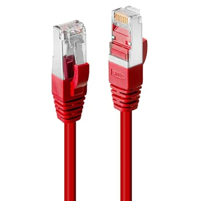 Afbeelding van LINDY 45621 RJ45 Netwerkkabel, patchkabel 0.50 m Rood 1 stuk(s)