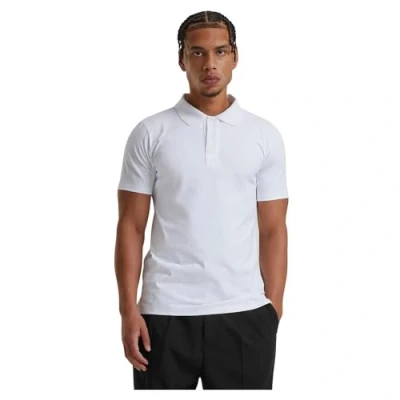 Afbeelding van Urban Classics Heren T shirt Sorona Polo Tee, verkrijgbaar, maten S 5XL, wit, M