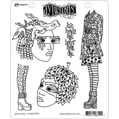 Afbeelding van Ranger Dylusions cling stamp nuts in may