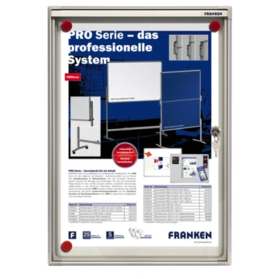 Afbeelding van franken vitrinekast x tra line 1xdin a4 voor gebruik binnen