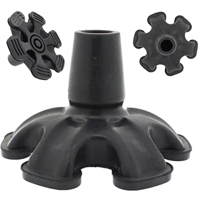 Afbeelding van Lifeswonderful 19mm 3/4&quot; Heavy Duty Grote Based, Zelfstaande Zes Tip Rubber Voet voor Wandelstokken en Stokken