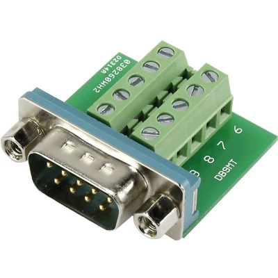 Afbeelding van TRU COMPONENTS DSUB09M 10TB 2 1229332 D sub stekker 90 Aantal polen: 9 Schroeven 1 stuk(s)