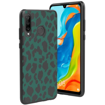 Afbeelding van Huawei P30 Lite Hoesje Siliconen en TPU (zacht) iMoshion Softcase/Backcover Zwart Telefoonhoesje