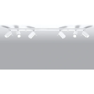 Afbeelding van Sollux Spot Ring 6 lichts L 120 cm wit