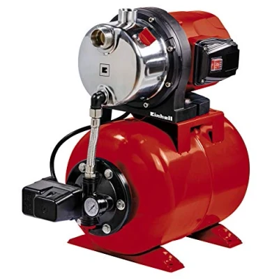 Afbeelding van Einhell Hauswasserwerk GC WW 1046 N (1050 W, max. debiet 4600 l/h, toevoerdruk 4,8 bar, drukschakelaar, manometer, tank van 20 l), roestvrij staal