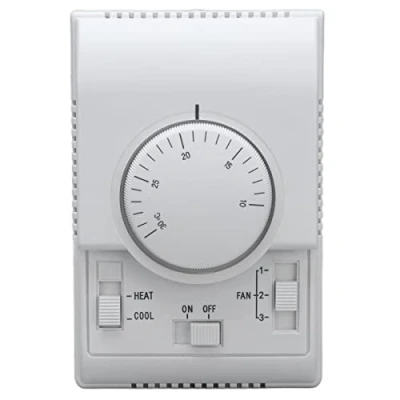 Afbeelding van Lijnspanningsthermostaten Verwarming en Koeling Twee weg Kamer Mechanische Temperatuurregelaar Verstelbare Thermostaatschakelaar voor Centrale Airconditioning