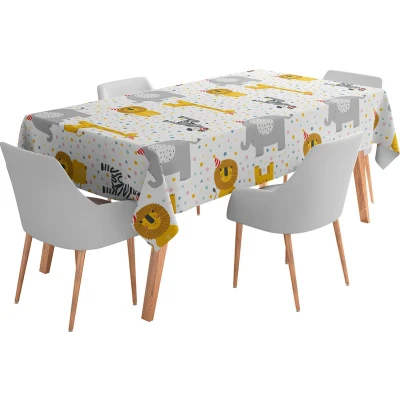Afbeelding van Tafelkleed Safari Kids 120x180cm per stuk