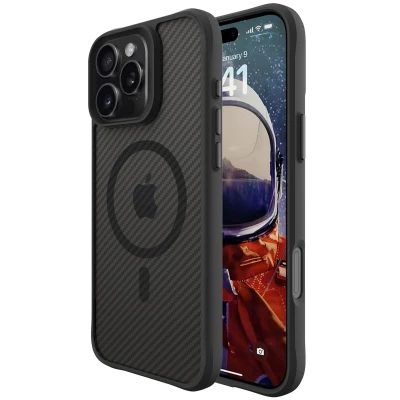 Afbeelding van Apple iPhone 16 Pro MagSafe Hoesje Kunststof imoshion Hardcase/Backcover Zwart Telefoonhoesje Shockproof/Valbescherming