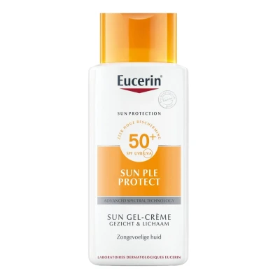 Afbeelding van 24x Eucerin Sun PLE Protect Gel Crème Gezicht en Lichaam SPF 50 150 ml