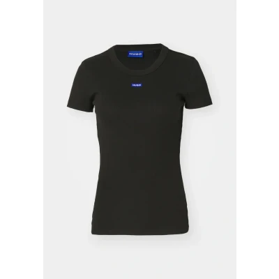 Afbeelding van HUGO EASY TEE Tshirt basic, Dames, Maat: XS, Black