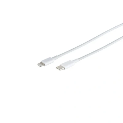 Afbeelding van Shiverpeaks S/CONN maximale connectiviteit USB oplaadkabel, C stekker naar 8 pens stekker, PD, wit, 2,0 m (2 m, 2.0), kabel