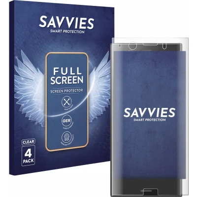 Afbeelding van Savvies Screenprotector voor Sony Xperia XZ1 Compact Folie Beschermfolie transparant volledig dekking (4 Stuks)