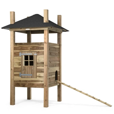 Afbeelding van Voldux Hooiberg Fem Kippenhok 125x125x225 cm Naturel