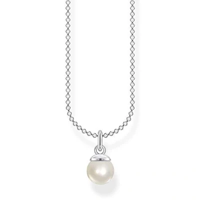 Afbeelding van Thomas Sabo Dames Ketting 925 Zilver Zoetwaterparel One Size 88276574