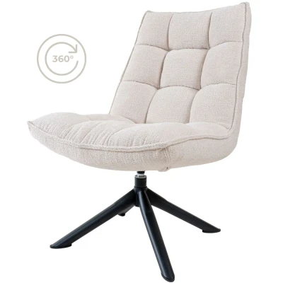 Afbeelding van Home67 Fauteuil Dorus Bouclé Naturel