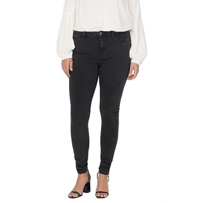 Afbeelding van ONLY Carmakoma Carthunder Skinny Jeans Fit, Dames, Maat: 42x30, Dark grey denim