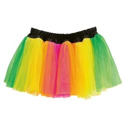 Afbeelding van WIDMANN Veelkleurige fluo tutu voor vrouwen