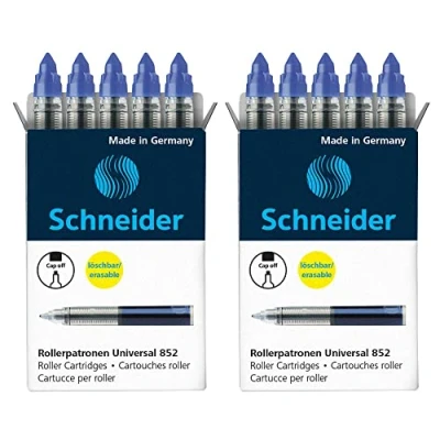 Afbeelding van Schneider Rollercartridge 852, M, koningsblauw, 5 delige doos (10 patronen (koningsblauw)