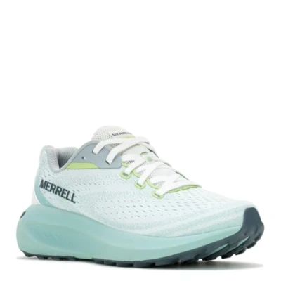 Afbeelding van Merrell Morphlite Trail hardloopschoenen, Dames, Maat: 40, White/frost blue Textiel/ synthetisch