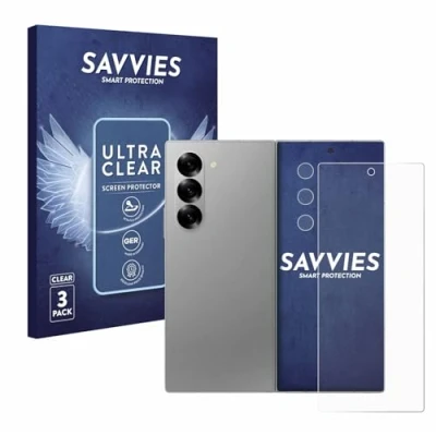 Afbeelding van Savvies (6 Stuks) Schermbeschermer voor Samsung Galaxy Z Fold6 5G (Voor+Camera) Screen Protector Ultra Transparant