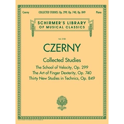 Afbeelding van Schirmer&#039;s library of musical classics czerny: collected studies op. 299, 740, 849 piano