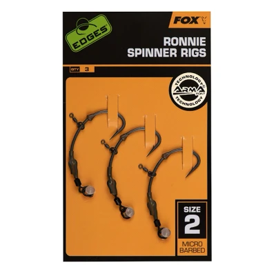 Afbeelding van Fox Edges Ronnie Spinner Rigs Medium Curve Micro Barbed (3 pcs) Maat : Haak 6