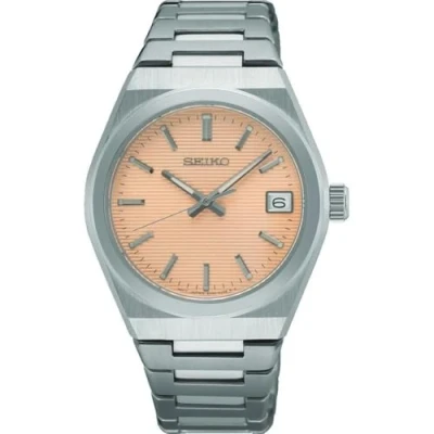 Afbeelding van Seiko Analoog kwartshorloge voor dames met roestvrij stalen armband SUR577P1, zilver