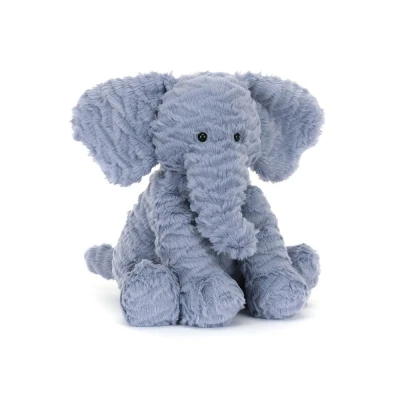 Afbeelding van Jellycat Fuddlewuddle Elephant knuffel 22 cm in de kleur Blauw