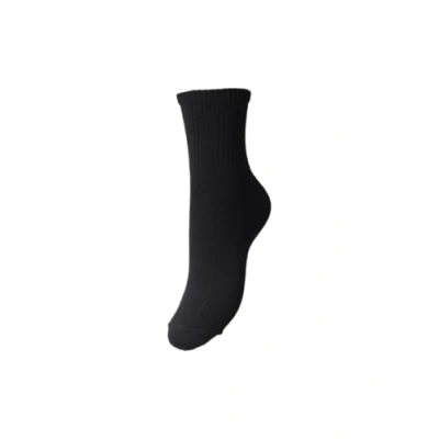 Afbeelding van Pieces dames sokken 1 pack Strepen onesize DSS17109883 Zwart