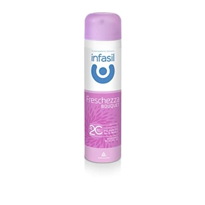 Afbeelding van Infasil Deodorant Frische Spray Bouquet mit Molecola 2C, Bethacyhextrin, ohne Alkohol, effektiv bis zu 24 Stunden, Blumenduft, 150 ml