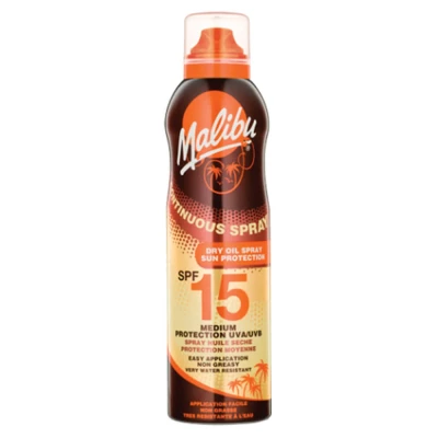 Afbeelding van Malibu Continuous Dry Oil Spray SPF 15 175 ml