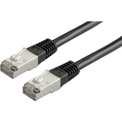 Afbeelding van Netwerkkabel Cat5e S/FTP 1 meter (100% koper, Zwart)