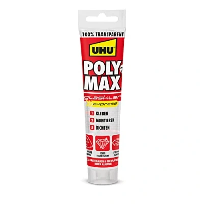 Afbeelding van Verzegelaar/kleefstof UHU 6310615 Poly Max Cristal Express Transparant 115 g