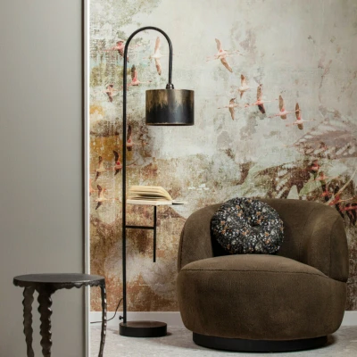 Afbeelding van BePureHome Vloerlamp Blackout Metaal Zwart