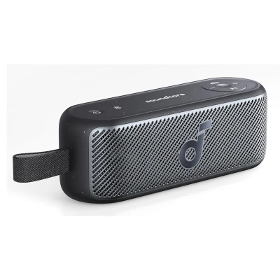 Afbeelding van soundcore Motion 100 draagbare bluetoothluidspreker met draadloze Hi Res Audio, twee drivers volledig bereik voor stereogeluid, superdraagbaar ontwerp buiten, aanpasbare EQ, IPX7