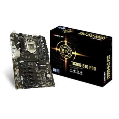 Afbeelding van BIOSTAR TB360 BTC PRO 2.0 Core i7/i5/i3 (Intel 8e en 9e generatie) LGA1151 Intel B360 DDR4 12 GPU Mining Moederbord Opgewaardeerd Model