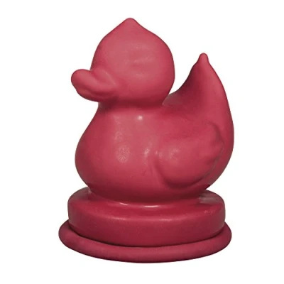 Afbeelding van Rayher 34302000 Latex rubberen mal voor gieten met gips, beton en zeep, herbruikbare ambachtelijke badeend ontwerp, rood, 6,5 x 9 cm,