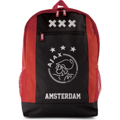 Afbeelding van Ajax Rugtas Groot Rood zwart Amsterdam XXX logo