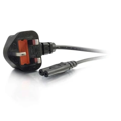 Afbeelding van C2G 1m C7 Voedingskabel (BS1363 volgens IEC 60320C7)