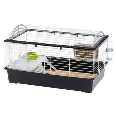 Afbeelding van Ferplast Konijnenkooi Casita 100 Dierenverblijf 96x57x56 cm Zwart